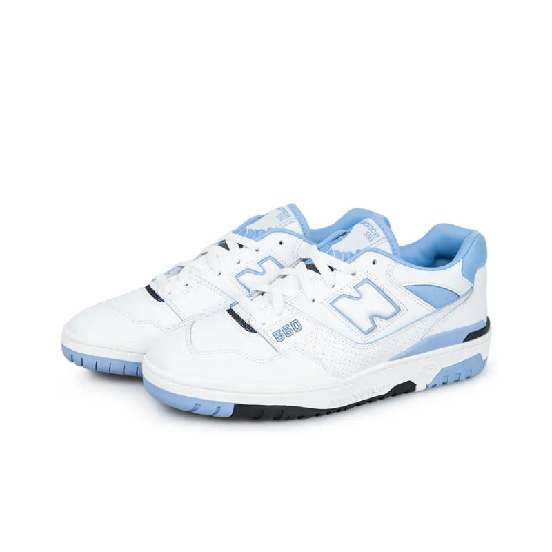 New Balance 550 Unc White University Blue